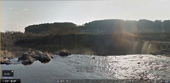 原尻の滝　滝の上から　Googleearth.jpg